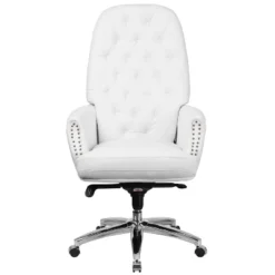 Flash Furniture High Back Traditional Tufted White LeatherSoft Multifunction Executive Swivel Ergonomic Office Chair With Arms -Furniture GUEST 776b0032 d0d6 49c9 98e1 cfe34fe71819