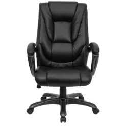 High Back Executive Swivel Office Chair Black Leather - Flash Furniture -Furniture GUEST 7787ec43 edf0 4f8d 8c36 1fdbcea7e1f2