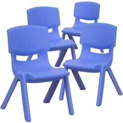 Flash Furniture 4 Pack Plastic Stackable School Chairs With 10.5" Seat Height -Furniture GUEST 77d32bdf 6dd2 4ab0 a29e b4ab400b0442