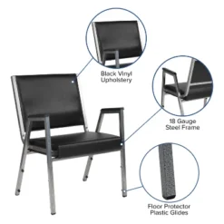 Flash Furniture HERCULES Series 1000 Lb. Rated Antimicrobial Bariatric Medical Reception Arm Chair -Furniture GUEST 7810b6cb e4f5 411b 84ad d20d5487873c