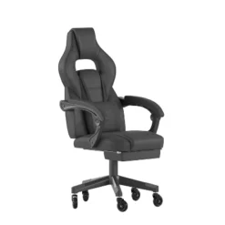 Flash Furniture X40 Gaming Chair Racing Computer Chair With Fully Reclining Back/Arms And Transparent Roller Wheels, Slide-Out Footrest -Furniture GUEST 78ba7a89 2c56 4fba 86a0 c354dcb38ab2