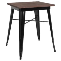 Flash Furniture 23.5" Square Metal Indoor Table With Rustic Wood Top 10 Flash Furniture 23.5" Square Metal Indoor Table With Rustic Wood Top -Furniture GUEST 796d699a 568a 48e0 a22c 543d57e68485