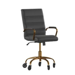 Flash Furniture Camilia Mid-Back Executive Swivel Office Chair With Arms, And Transparent Roller Wheels 23 Flash Furniture Camilia Mid-Back Executive Swivel Office Chair With Arms, And Transparent Roller Wheels -Furniture GUEST 7aa0287b 4d8b 4bbc b029 7178bc7a48cf