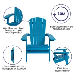Flash Furniture Set Of 2 Charlestown All-Weather Poly Resin Folding Adirondack Chair 23 Flash Furniture Set Of 2 Charlestown All-Weather Poly Resin Folding Adirondack Chair -Furniture GUEST 7d8c3b6e e01b 4cf6 a10c 8720de16a7c3