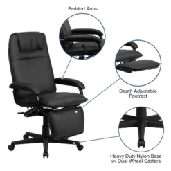 Flash Furniture High Back LeatherSoft Executive Reclining Ergonomic Swivel Office Chair With Arms -Furniture GUEST 7e7ee250 5574 42fe b065 e115f37b5bfd
