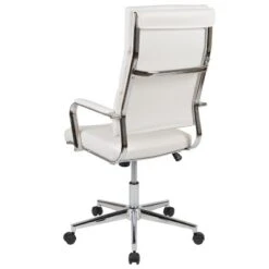 Flash Furniture Hansel High Back White LeatherSoft Contemporary Panel Executive Swivel Office Chair -Furniture GUEST 7e8a3f1b 0aa4 4f18 be07 69dd6037da9a
