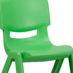 Flash Furniture 2 Pack Green Plastic Stackable School Chair With 15.5" Seat Height -Furniture GUEST 7eb355c1 4cd5 40d0 a506 267dcf169172