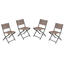 Flash Furniture Brazos Series Outdoor 4pcs Folding Chair With Flex Comfort Material And Metal Frame -Furniture GUEST 7f18bb70 7a9d 4c58 a0cf 4fcffd66e58f