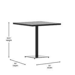 Flash Furniture Outdoor Patio Bistro Dining Table With Faux Teak Poly Slats 13 Flash Furniture Outdoor Patio Bistro Dining Table With Faux Teak Poly Slats -Furniture GUEST 7f211aa2 c27e 4a84 bdcc 36b46eb93a05