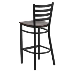 Flash Furniture Black Ladder Back Metal Restaurant Barstool -Furniture GUEST 7f22c1fe aa72 4825 84ab ffb70c5e49ea