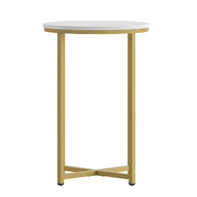Flash Furniture Hampstead Collection End Table - Modern Laminate Accent Table With Crisscross Frame 6 Flash Furniture Hampstead Collection End Table - Modern Laminate Accent Table With Crisscross Frame - Image 6