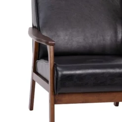 Flash Furniture Langston Commercial Grade Upholstered Mid Century Modern Arm Chair With Wooden Frame And Arms -Furniture GUEST 806c6c1c cf87 415d 8215 a1c112951888