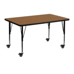 Flash Furniture Mobile 30''W X 48''L Rectangular Thermal Laminate Activity Table - Height Adjustable Short Legs 5 Flash Furniture Mobile 30''W X 48''L Rectangular Thermal Laminate Activity Table - Height Adjustable Short Legs -Furniture GUEST 80c29339 9053 447c b285 1c1e04dcd0f4