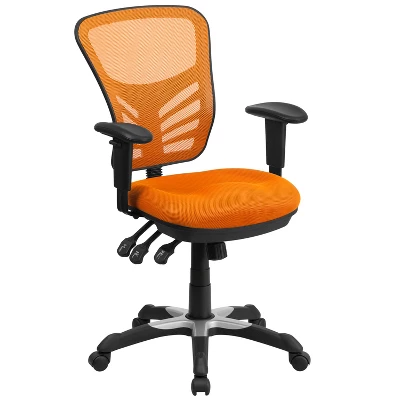 Flash Furniture Mid-Back Mesh Multifunction Executive Swivel Ergonomic Office Chair With Adjustable Arms 14 Flash Furniture Mid-Back Mesh Multifunction Executive Swivel Ergonomic Office Chair With Adjustable Arms - Image 14