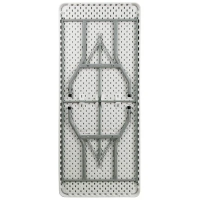 Flash Furniture 6-Foot Granite White Plastic Folding Table 5 Flash Furniture 6-Foot Granite White Plastic Folding Table - Image 5