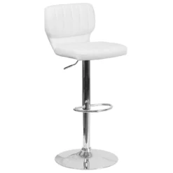 Flash Furniture Contemporary Vinyl Adjustable Height Barstool With Vertical Stitch Back And Chrome Base 32 Flash Furniture Contemporary Vinyl Adjustable Height Barstool With Vertical Stitch Back And Chrome Base -Furniture GUEST 81b51d90 c8f5 4a01 81dd db5f05cd0673