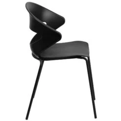 Flash Furniture HERCULES Series 440 Lb. Capacity Black Stack Chair -Furniture GUEST 81dcc16b 9d4a 4530 9174 fc8563bbe044