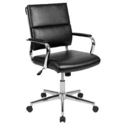 Flash Furniture Mid-Back LeatherSoft Contemporary Panel Executive Swivel Office Chair 26 Flash Furniture Mid-Back LeatherSoft Contemporary Panel Executive Swivel Office Chair -Furniture GUEST 820f7cb8 cede 4c90 89f9 a198261f27d0