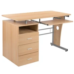 Flash Furniture Computer Desk With Three Drawer Single Pedestal And Pull-Out Keyboard Tray 20 Flash Furniture Computer Desk With Three Drawer Single Pedestal And Pull-Out Keyboard Tray -Furniture GUEST 829a3cc7 7fa3 4707 94c3 0a97a886ae6c