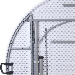 Flash Furniture 5.89-Foot Round Bi-Fold Granite White Plastic Banquet And Event Folding Table With Carrying Handle -Furniture GUEST 82b50346 bad2 41ac bcf1 25b6369b815b