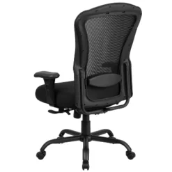 Flash Furniture HERCULES Series 24/7 Intensive Use Big & Tall 400 Lb. Rated Black Mesh Multifunction Synchro-Tilt Ergonomic Office Chair -Furniture GUEST 82d85055 f070 42f5 82ad 6e9e18205318