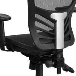 Flash Furniture Mid-Back Transparent Black Mesh Multifunction Executive Swivel Ergonomic Office Chair With Adjustable Arms -Furniture GUEST 834c54a9 e377 479f 9ec0 1e881d5c54ce