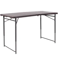 Flash Furniture 4-Foot Height Adjustable Bi-Fold Dark Gray Plastic Folding Table With Carrying Handle 21 Flash Furniture 4-Foot Height Adjustable Bi-Fold Dark Gray Plastic Folding Table With Carrying Handle -Furniture GUEST 838a87a5 de88 49f6 ab03 6a29a6ef5324