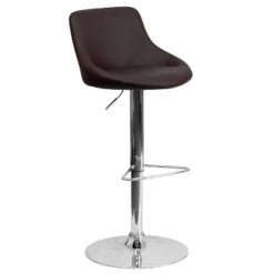 Flash Furniture Contemporary Vinyl Bucket Seat Adjustable Height Barstool With Chrome Base -Furniture GUEST 8395a4b3 73db 485a 8394 e36ffc9cfd71