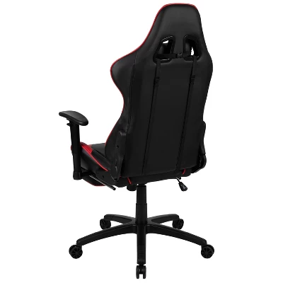 Flash Furniture X30 Gaming Chair Racing Office Ergonomic Computer Chair With Fully Reclining Back And Slide-Out Footrest In Red LeatherSoft 10 Flash Furniture X30 Gaming Chair Racing Office Ergonomic Computer Chair With Fully Reclining Back And Slide-Out Footrest In Red LeatherSoft - Image 10