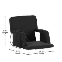 Flash Furniture Malta Portable Heated Reclining Stadium Chair With Armrests, Heated Padded Back & Heated Seat With Dual Storage Pockets And Backpack Straps 32 Flash Furniture Malta Portable Heated Reclining Stadium Chair With Armrests, Heated Padded Back & Heated Seat With Dual Storage Pockets And Backpack Straps -Furniture GUEST 840bf378 dd08 4b92 8dcf 47f7ae8e7e30