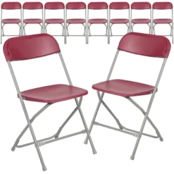 Flash Furniture Hercules™ Series Plastic Folding Chair - 10 Pack 650LB Weight Capacity -Furniture GUEST 8428e508 9628 43fa be4f e499b813743e