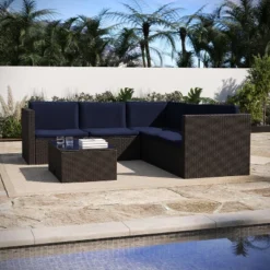 Flash Furniture Roan Indoor/Outdoor L-Shaped Sectional With Coffee Table In Wicker PE Rattan With Cushions 26 Flash Furniture Roan Indoor/Outdoor L-Shaped Sectional With Coffee Table In Wicker PE Rattan With Cushions -Furniture GUEST 8446e710 d02b 4355 adf3 cadc2a423a02
