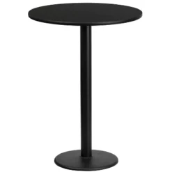 Flash Furniture 24'' Round Laminate Table Top With 18'' Round Bar Height Table Base -Furniture GUEST 85c900bd 1727 4841 b2cc dd8087f52919