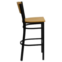 Flash Furniture Wood Circle Back Black Metal Restaurant Barstool -Furniture GUEST 85d9b407 696c 431f bbad cf4c9a4fa6b4