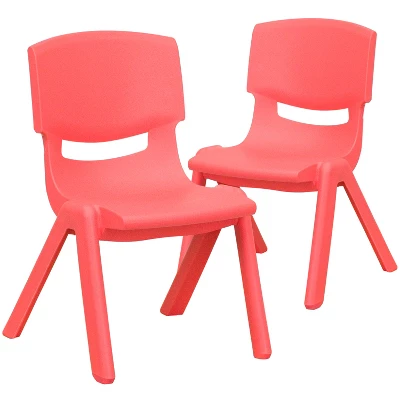 Flash Furniture 2 Pack Plastic Stackable School Chair With 10.5" Seat Height 16 Flash Furniture 2 Pack Plastic Stackable School Chair With 10.5" Seat Height - Image 16