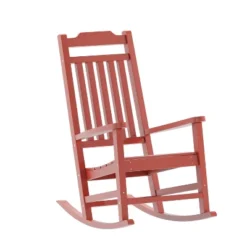 Flash Furniture Winston All-Weather Poly Resin Wood Rocking Chair 27 Flash Furniture Winston All-Weather Poly Resin Wood Rocking Chair -Furniture GUEST 86e4c2fa 3971 4abd bef5 ed908e811707