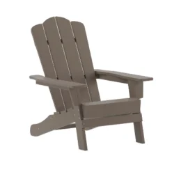 Flash Furniture Newport Adirondack Chair With Cup Holder, Weather Resistant HDPE Adirondack Chair -Furniture GUEST 86f1de33 f451 4c0a bd62 66a6c3e085ef