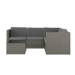 Flash Furniture Roan Indoor/Outdoor L-Shaped Sectional With Coffee Table In Wicker PE Rattan With Cushions 16 Flash Furniture Roan Indoor/Outdoor L-Shaped Sectional With Coffee Table In Wicker PE Rattan With Cushions -Furniture GUEST 87e04e56 3365 4e5a a987 f2c3bd1c63ad