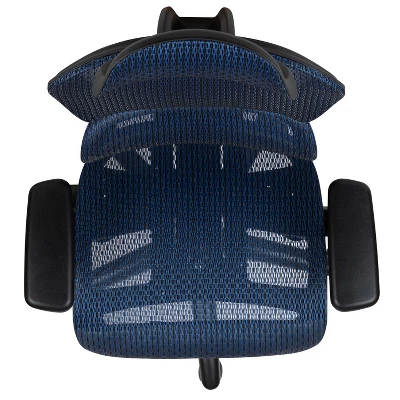 Flash Furniture Ergonomic Mesh Office Chair With 2-to-1 Synchro-Tilt, Adjustable Headrest, Lumbar Support, And Adjustable Pivot Arms 8 Flash Furniture Ergonomic Mesh Office Chair With 2-to-1 Synchro-Tilt, Adjustable Headrest, Lumbar Support, And Adjustable Pivot Arms - Image 8