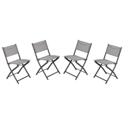 Flash Furniture Brazos Series Outdoor 4pcs Folding Chair With Flex Comfort Material And Metal Frame -Furniture GUEST 88eeecaa 535a 416c 8e1a 545c4a5a6541