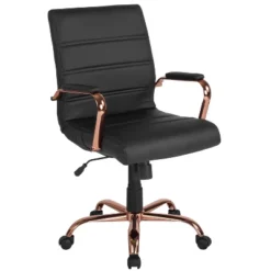 Flash Furniture Mid-Back Executive Swivel Office Chair With Metal Frame And Arms 31 Flash Furniture Mid-Back Executive Swivel Office Chair With Metal Frame And Arms -Furniture GUEST 89243125 3ee6 423e a72b 90fe0a7f925e