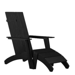 Flash Furniture Sawyer Modern All-Weather Poly Resin Wood Adirondack Chair With Foot Rest 22 Flash Furniture Sawyer Modern All-Weather Poly Resin Wood Adirondack Chair With Foot Rest -Furniture GUEST 89279347 fa59 4a6a 9010 87576319a3b4