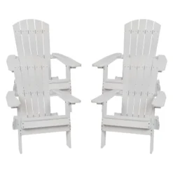 Flash Furniture Set Of 4 Charlestown All-Weather Poly Resin Folding Adirondack Chair 32 Flash Furniture Set Of 4 Charlestown All-Weather Poly Resin Folding Adirondack Chair -Furniture GUEST 892dc68a 6f98 4ff3 b426 7e91ffcedbd4