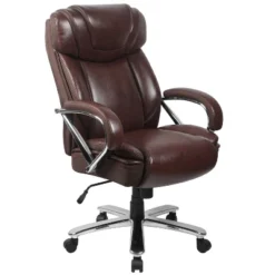 Flash Furniture HERCULES Series Big & Tall 500 Lb. Rated LeatherSoft Executive Swivel Ergonomic Office Chair With Extra Wide Seat -Furniture GUEST 8a29cdbf 833b 4bb9 abe2 f873bc47b17d