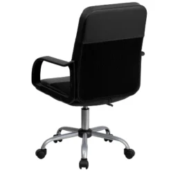 Swivel Task Chair Black Leather/Mesh - Flash Furniture 22 Swivel Task Chair Black Leather/Mesh - Flash Furniture -Furniture GUEST 8aee2ccc 6ed7 49a5 8889 65946705453e