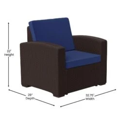 Flash Furniture Seneca Faux Rattan Chair With All-Weather Cushion 14 Flash Furniture Seneca Faux Rattan Chair With All-Weather Cushion -Furniture GUEST 8b328ac7 b57c 4345 b7c1 189fd93993ee