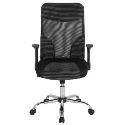 Flash Furniture Milford High Back Ergonomic Office Chair With Contemporary Mesh Design In Black And White -Furniture GUEST 8b911924 81dd 4c5a ae7f 6ff2eeb1a5ad
