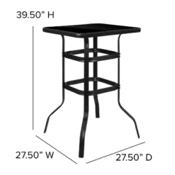 Flash Furniture Outdoor Dining Set - 4-Person Bistro Set - Outdoor Glass Bar Table With All-Weather Patio Stools 17 Flash Furniture Outdoor Dining Set - 4-Person Bistro Set - Outdoor Glass Bar Table With All-Weather Patio Stools -Furniture GUEST 8c8b370d a2dc 4054 b6ed 5a5fae54f201
