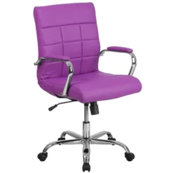 Flash Furniture Mid-Back Vinyl Executive Swivel Office Chair With Chrome Base And Arms 24 Flash Furniture Mid-Back Vinyl Executive Swivel Office Chair With Chrome Base And Arms -Furniture GUEST 8cd4526a 0550 412b b658 b3a84c9c785b