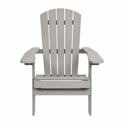 Flash Furniture Set Of 4 Charlestown All-Weather Poly Resin Folding Adirondack Chair 11 Flash Furniture Set Of 4 Charlestown All-Weather Poly Resin Folding Adirondack Chair - Image 11